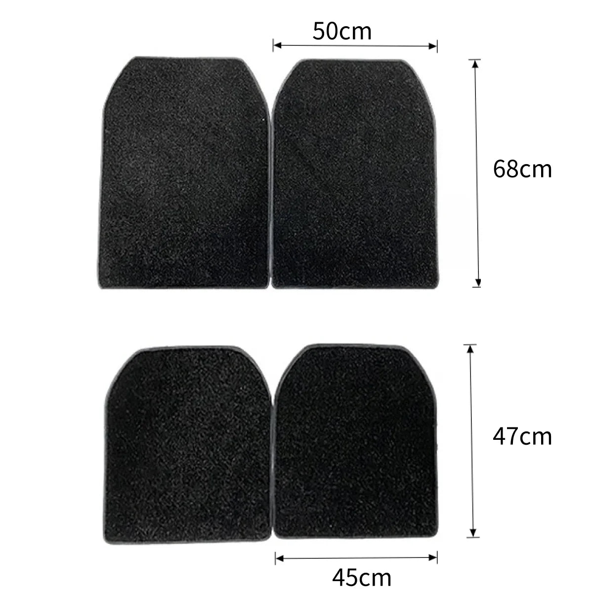 4PCS/SET RGB Fiber Optic Twinkle Stars Car Mats WaterProof Star Light USB Car LED Rugs APP Control Decoration Atmosphere Light