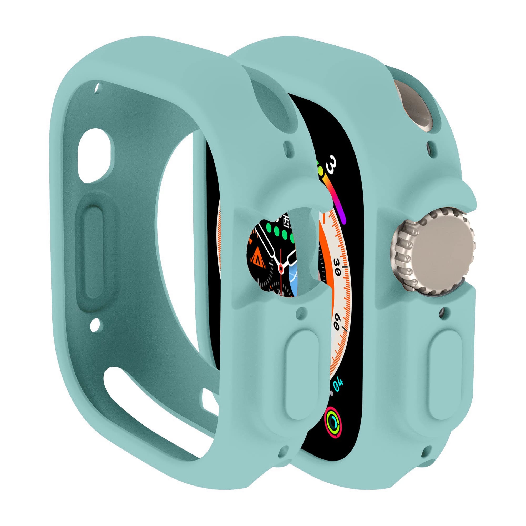 Soft Silicone Cover for Apple Watch Ultra2 49mm All-Round Bumper Scratch-Resistant Protective TPU case for apple watch ultra3 49