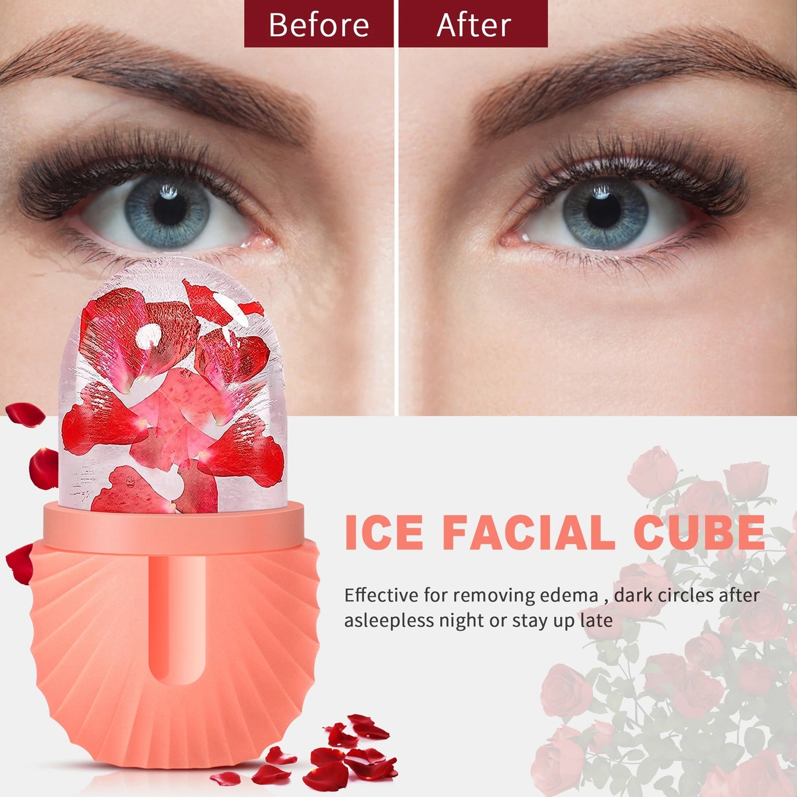 silicone face ice cube mold for Beauty and Skin Care silicon face ice roller