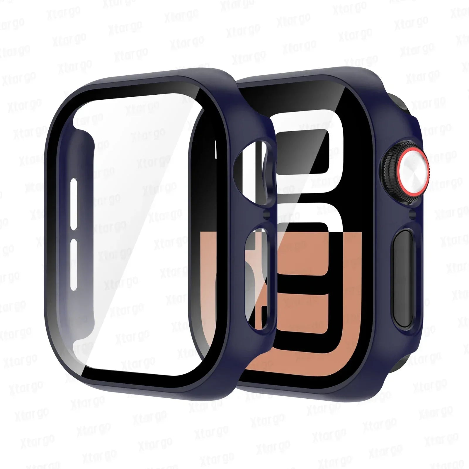 Tempered Glass+Case for Apple Watch Series 10 42mm 46mm Matte PC Bumper Screen Protector for Apple Watch Accessories Series 10
