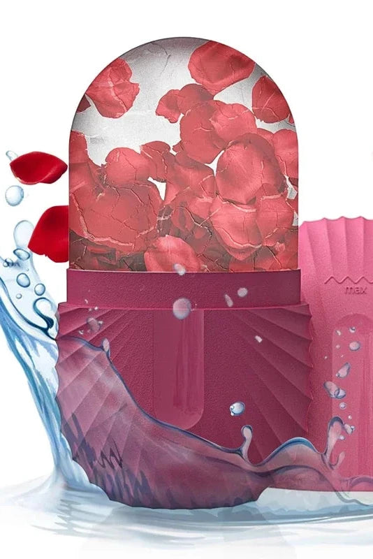 Ice Face Roller Ice Cube Beauty Massage Silicone Ice Mold For Eye Puffiness Ice Facial Roller Shrink Pores