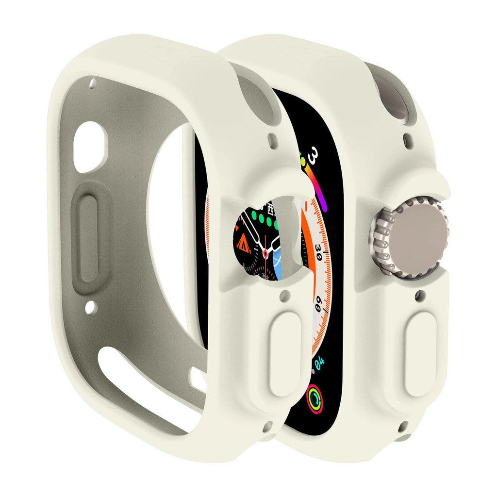 Soft Silicone Cover for Apple Watch Ultra2 49mm All-Round Bumper Scratch-Resistant Protective TPU case for apple watch ultra3 49
