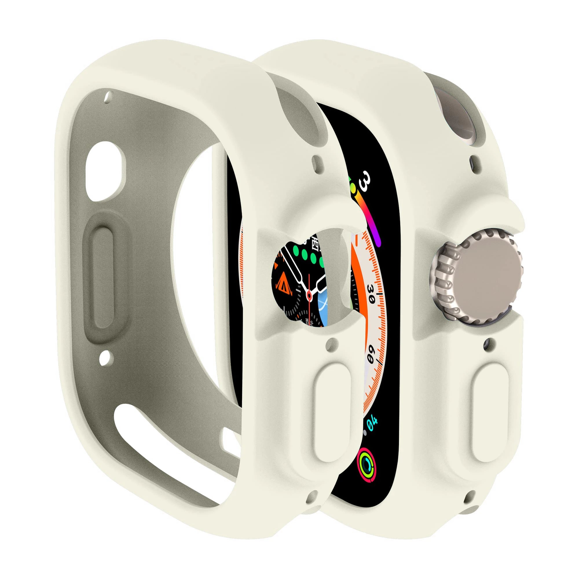 Soft Silicone Cover for Apple Watch Ultra2 49mm All-Round Bumper Scratch-Resistant Protective TPU case for apple watch ultra3 49