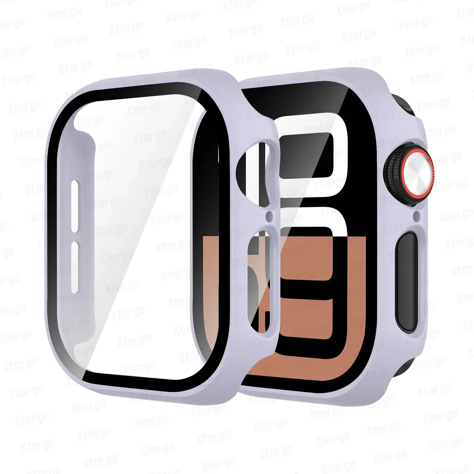 Tempered Glass+Case for Apple Watch Series 10 42mm 46mm Matte PC Bumper Screen Protector for Apple Watch Accessories Series 10