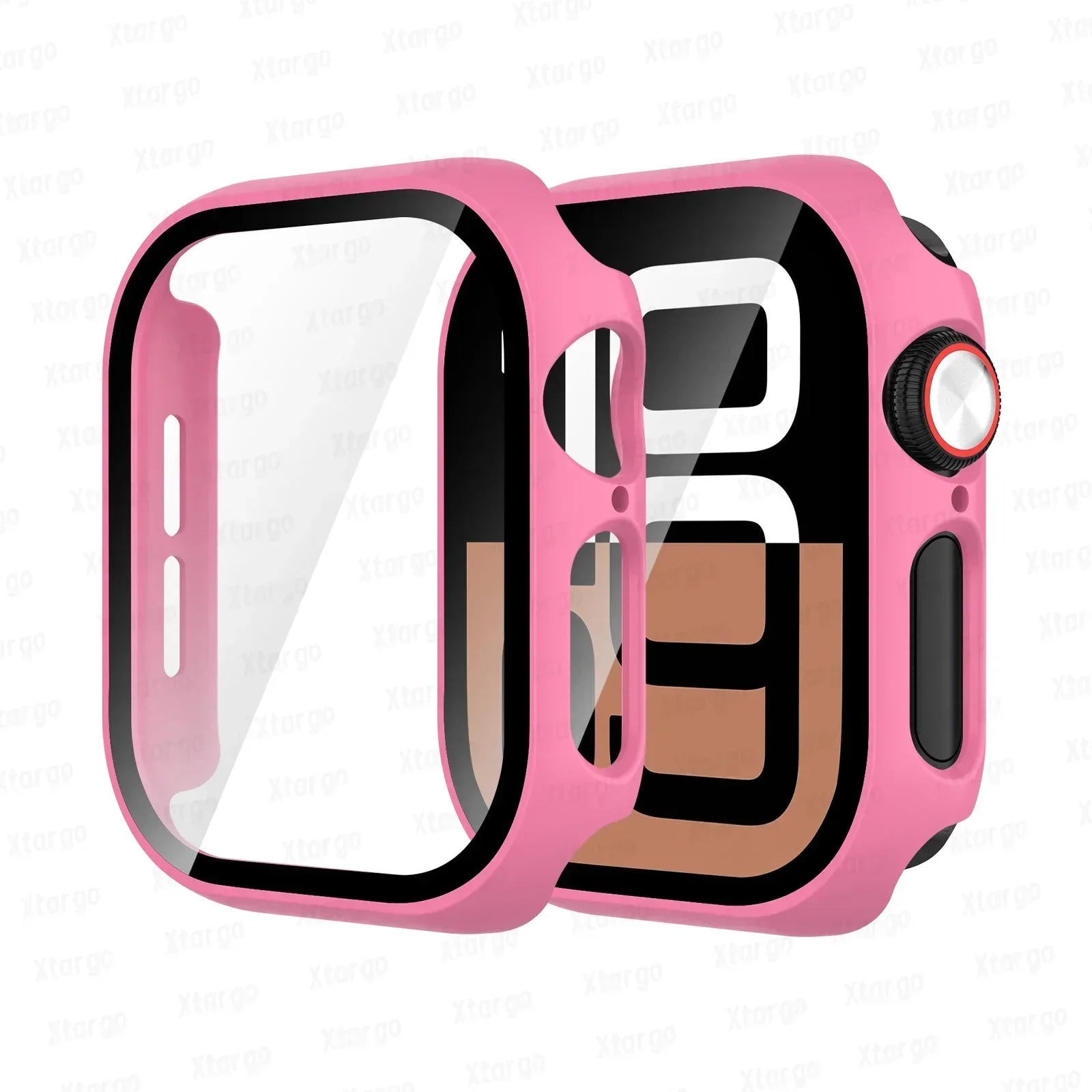 Tempered Glass+Case for Apple Watch Series 10 42mm 46mm Matte PC Bumper Screen Protector for Apple Watch Accessories Series 10