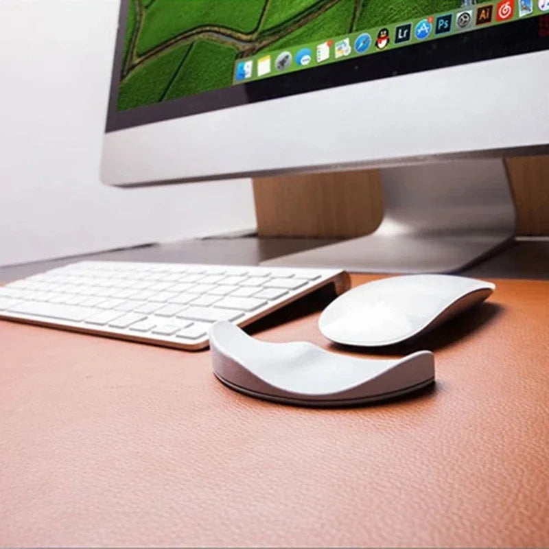 Ergonomic Silicone Mouse Pad Skin Friendly Anti Slip Streamlined Wrist Guard Pad Supports Computer Office Gaming PC Computer