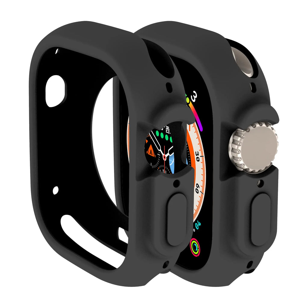 Soft Silicone Cover for Apple Watch Ultra2 49mm All-Round Bumper Scratch-Resistant Protective TPU case for apple watch ultra3 49