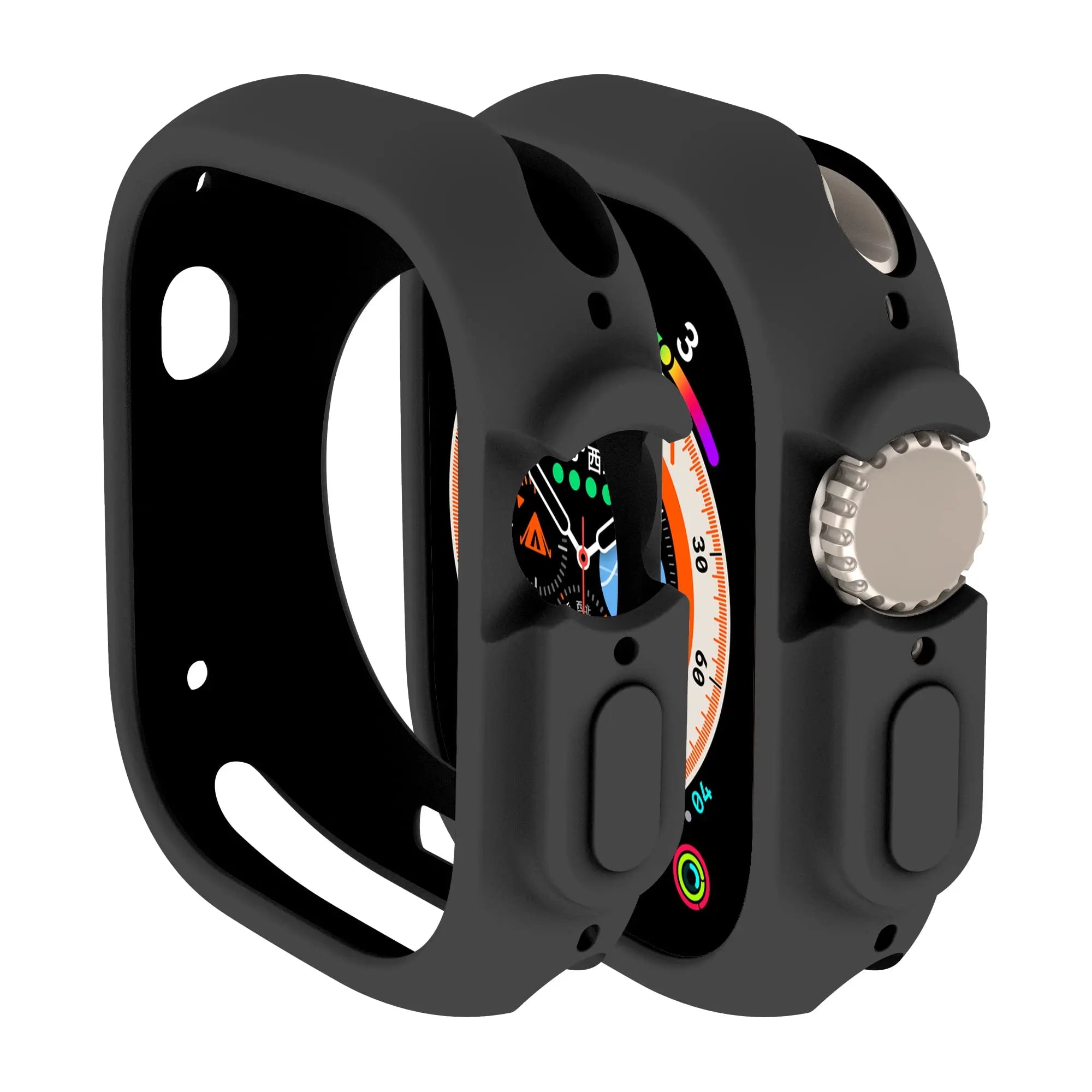 Soft Silicone Cover for Apple Watch Ultra2 49mm All-Round Bumper Scratch-Resistant Protective TPU case for apple watch ultra3 49
