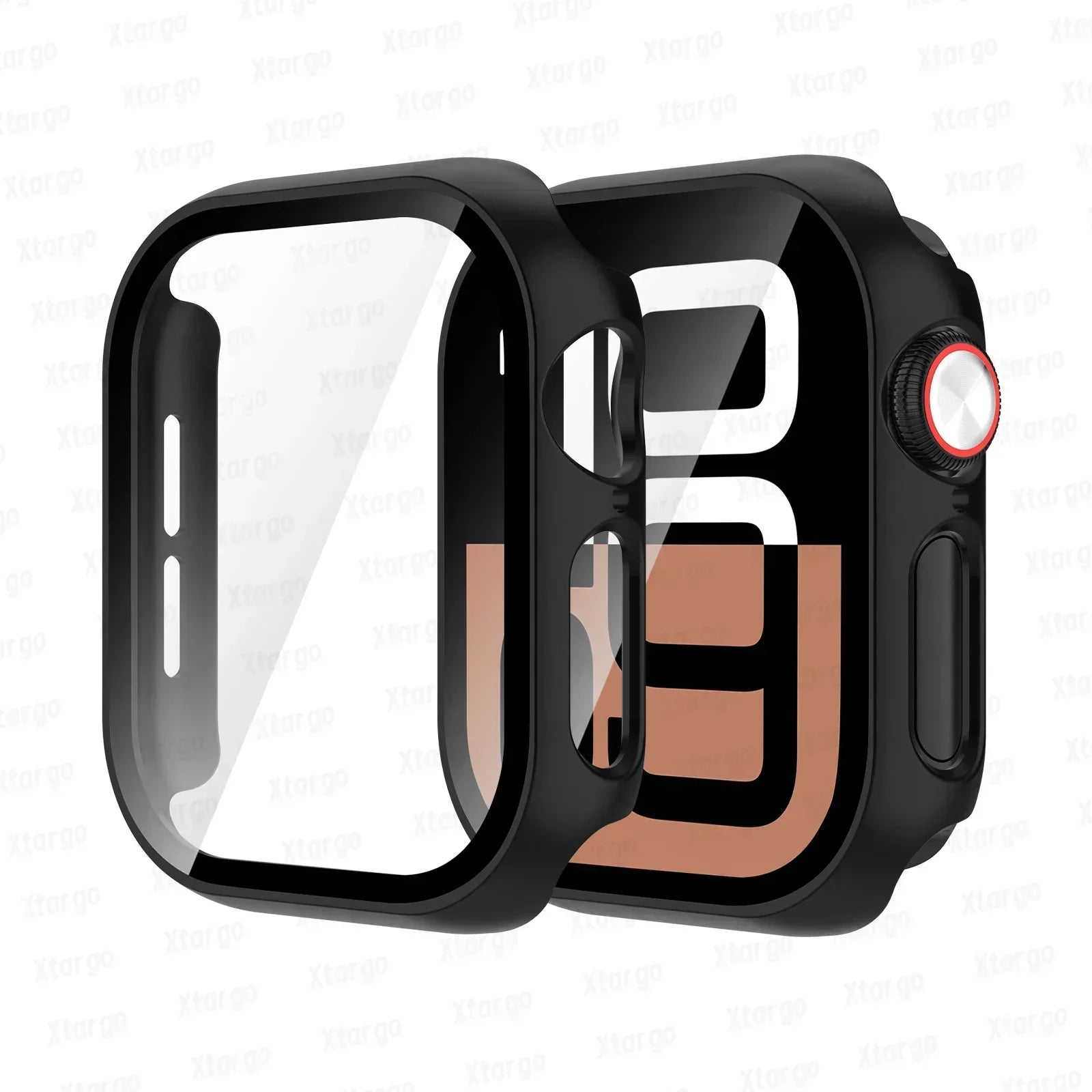 Tempered Glass+Case for Apple Watch Series 10 42mm 46mm Matte PC Bumper Screen Protector for Apple Watch Accessories Series 10