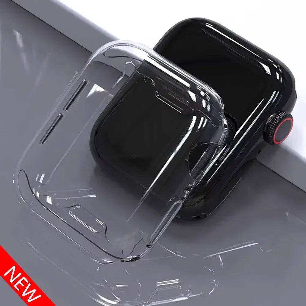 Cover For Apple Watch Case 44mm 40mm 45mm 41mm 42mm 46mm 38mm screen protector silicone bumper iwatch series 3 4 5 6 se 7 8 9