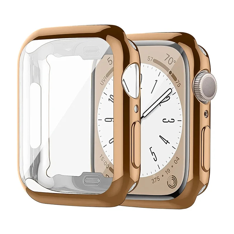Cover For Apple Watch Case 44mm 40mm 45mm 41mm 42mm 46mm 38mm screen protector silicone bumper iwatch series 3 4 5 6 se 7 8 9