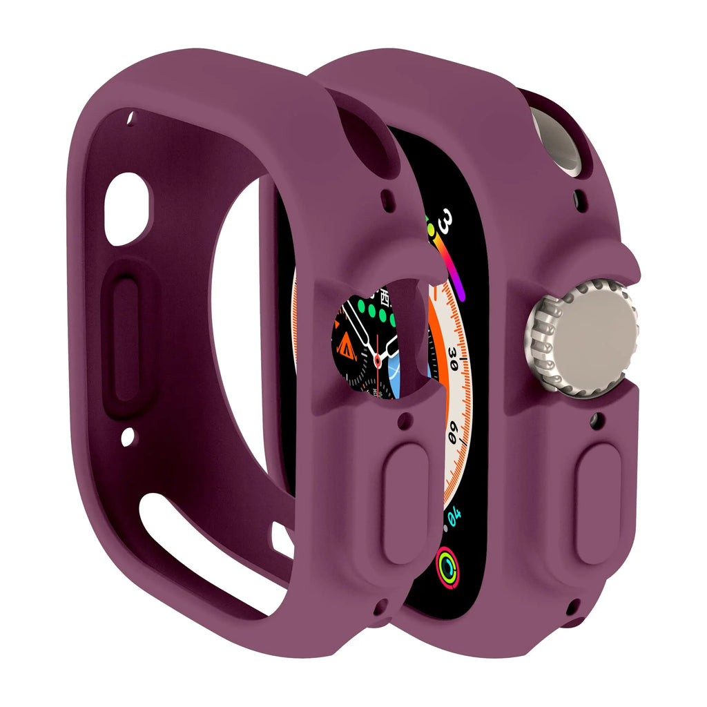 Soft Silicone Cover for Apple Watch Ultra2 49mm All-Round Bumper Scratch-Resistant Protective TPU case for apple watch ultra3 49