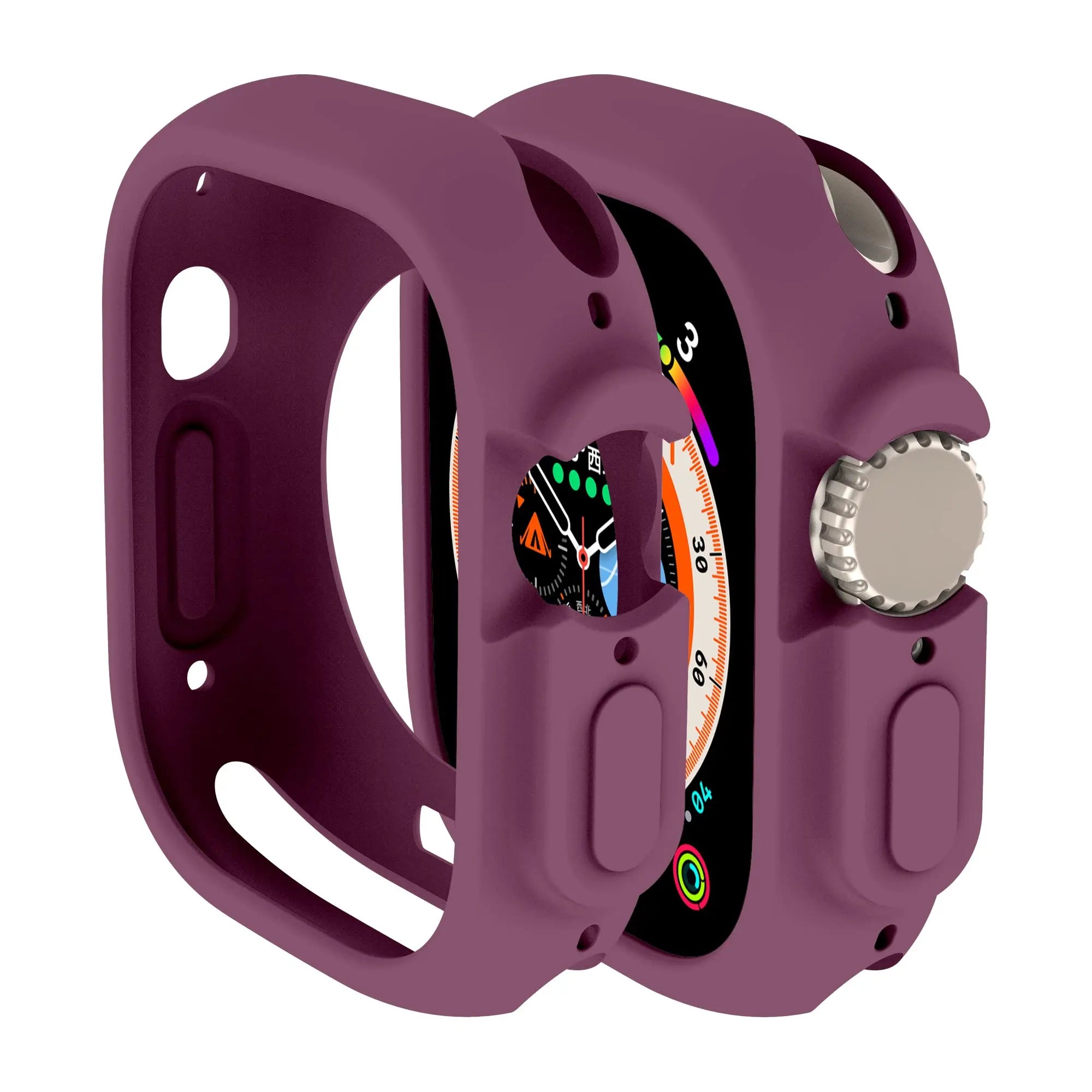 Soft Silicone Cover for Apple Watch Ultra2 49mm All-Round Bumper Scratch-Resistant Protective TPU case for apple watch ultra3 49