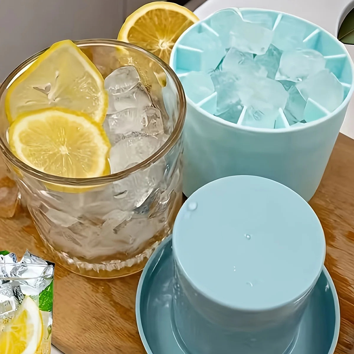 Silicone Cube of Ice Mold Makes Ice Easily And Creates Perfectly Shaped Ice Cubes Household Kitchen Refrigerator Additions